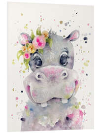 Foam board print Little Miss Hippo