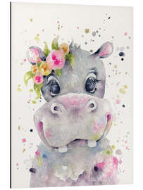 Magnettafel Kleines Hippo-Fräulein