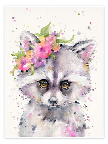 Poster Little Raccoon