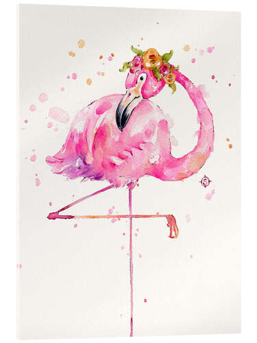 Acrylic print Sweet Flamingo