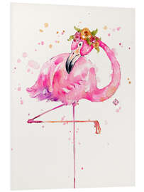 Foam board print Sweet Flamingo