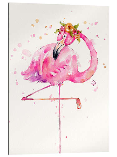 Tableau en plexi-alu Flamant rose