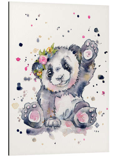 Aluminium print Sweet Panda