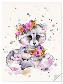 Wall sticker Sweet Raccoon