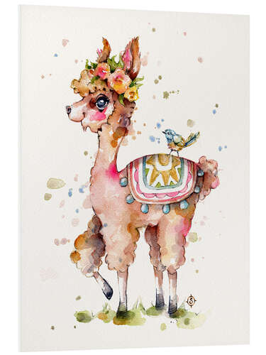 Foam board print Sweet Llama