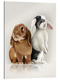 Quadro em plexi-alumínio Bunny Love