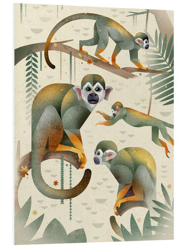 PVC-tavla Squirrel monkey