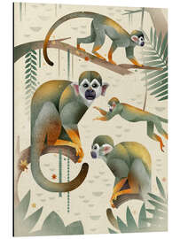 Magnettafel Totenkopfäffchen