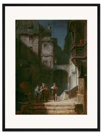 Gerahmter Kunstdruck Ständchen