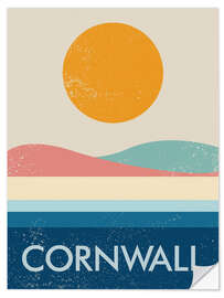 Selvklebende plakat Cornwall, England