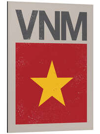 Magnettafel Vietnam Retroflagge
