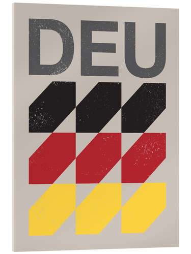 Acrylglasbild Deutschland Retroflagge