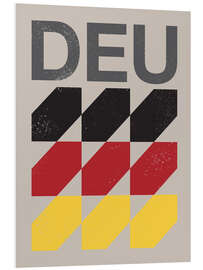 Foam board print Germany retro flag