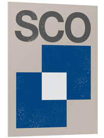 Foam board print Scotland retro flag