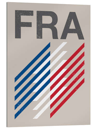 Galleritryk France retro flag