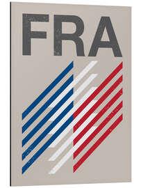 Magnettafel Frankreich Retroflagge