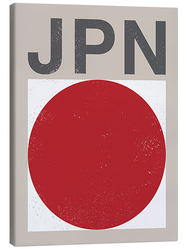 Canvas print Japan retro flag