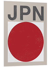 Bilde på skumplate Japan retro flag