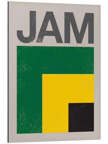 Aluminium print Jamaica retro flag