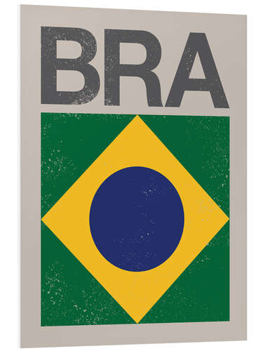 PVC-tavla Brazil retro flag