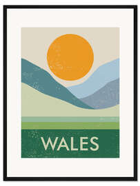 Gerahmter Kunstdruck Wales, Großbritannien