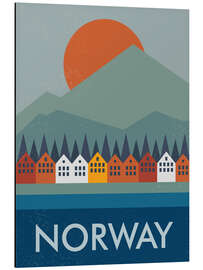 Magnettafel Bergen, Norwegen