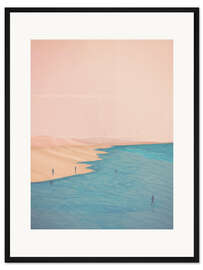 Gerahmter Kunstdruck Ein Tag am Meer