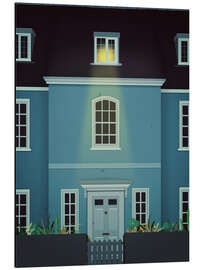 Magnettafel Zuhause brennt noch Licht