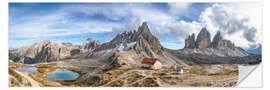 Vinilo para la pared Dolomitas con vistas a los Tres Picos