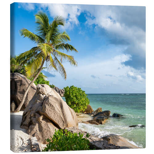 Lerretsbilde Anse Source d'Argent beach in the Seychelles