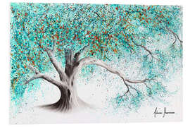 Foam board print Turquoise Blush Tree