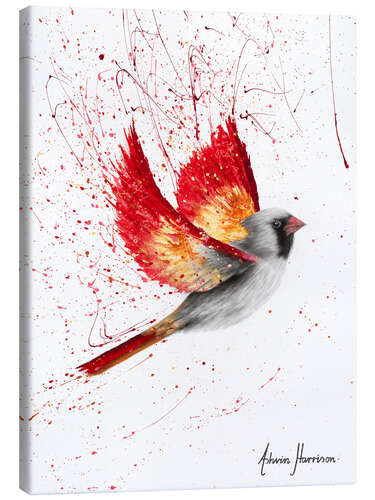 Canvas print Caring Cardinal