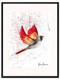 Framed art print Caring Cardinal