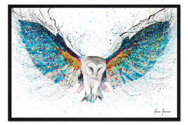 Gerahmter Kunstdruck Opulente Nachteule