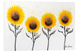 Tableau en PVC Famille de tournesols