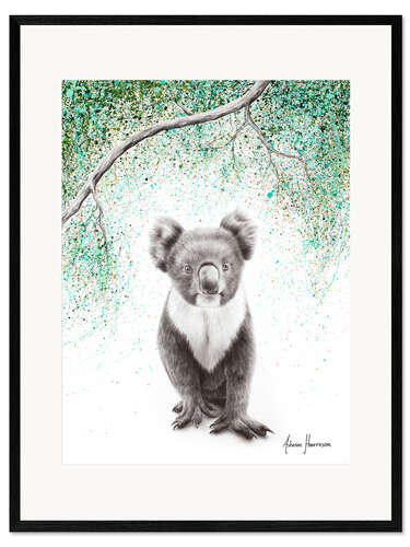 Gerahmter Kunstdruck Koala Stolz