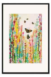 Gerahmter Kunstdruck Schmetterlinge