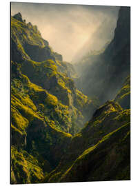 Cuadro de aluminio Atardecer en Pico Do Aereiro, Madeira