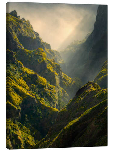 Canvas-taulu Sunset at Pico Do Aereiro, Madeira