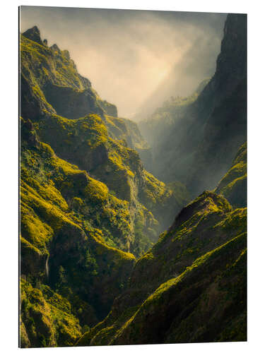 Quadro em plexi-alumínio Pôr do sol no Pico Do Aereiro, Madeira