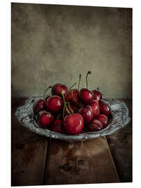 Tableau en PVC Nature morte aux cerises fraîches