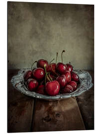 Magnettafel Stillleben mit frischen Kirschen