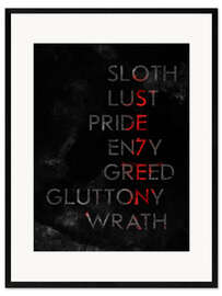 Framed art print Seven