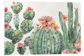 Foam board print Flowering cacti I