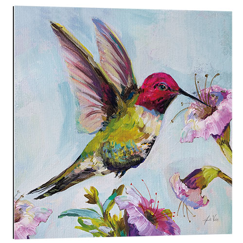 Gallery Print Kolibri mit Hibiskusblüten  I