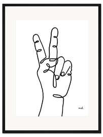 Gerahmter Kunstdruck PEACE