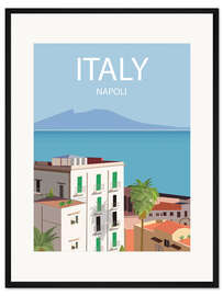 Gerahmter Kunstdruck Napoli