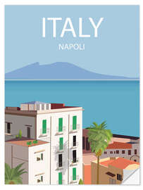 Selvklebende plakat Napoli