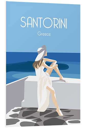 PVC print Santorini