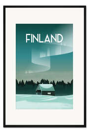 Gerahmter Kunstdruck Finnland - Omar Escalante